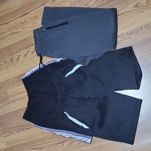 3 Mens S joggers basketball shorts lot black gray Beverly Hills Polo Club small